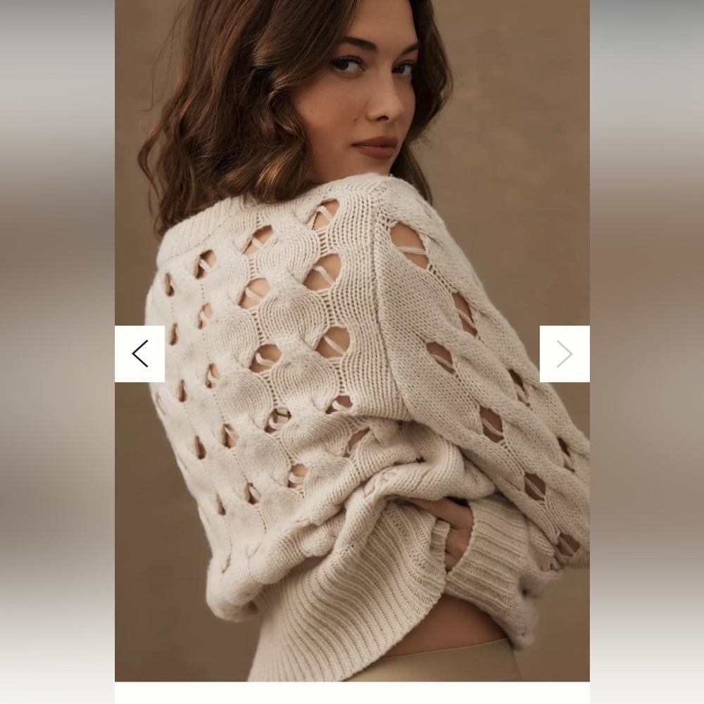 Stella Nova Open-Stitch Sweater, size medium - Picture 3 of 8